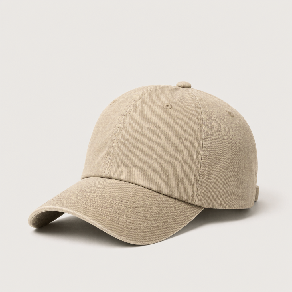Gorra de algodón lavado