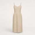 Vestido midi de lino Alba